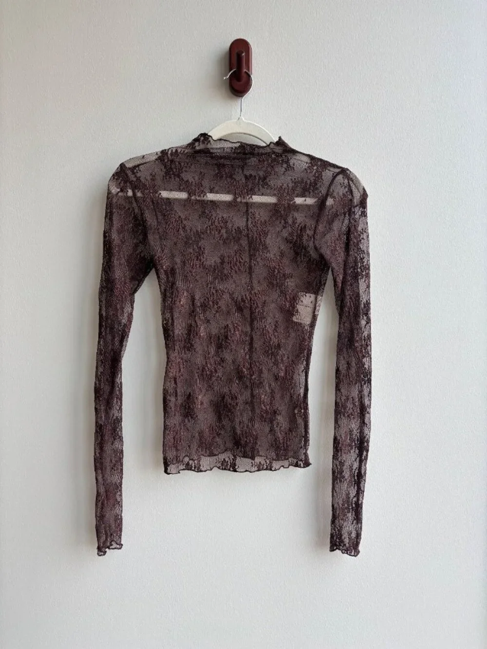 Free People Intimately Lady Lux Layering Top in Mochaccino Brown – Size S (NWT)